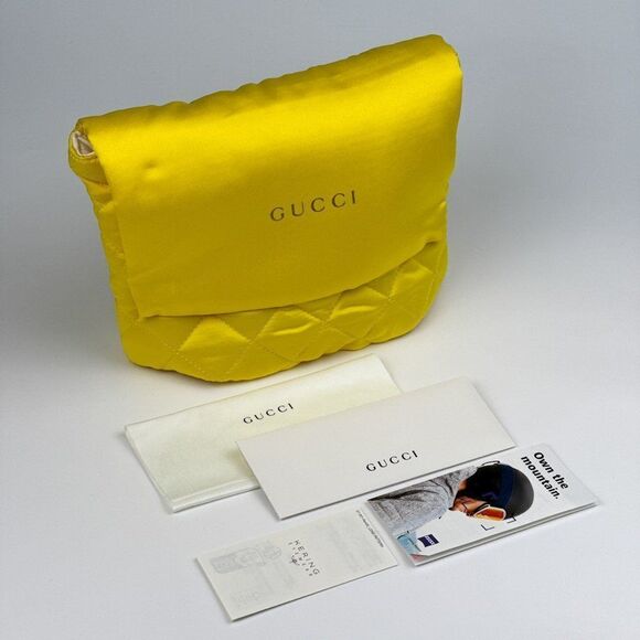 NEW Gucci GG1210S 004 Pink Yellow GG Infrared Logo ZEISS Ski Mask Unisex - Picture 12 of 13
